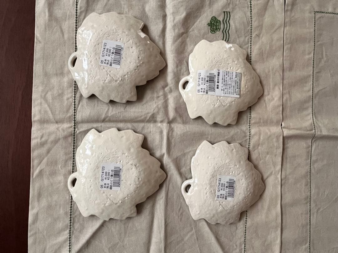 ☆私の部屋　鈴木陽子さん作　プレート2種　4セット銀彩