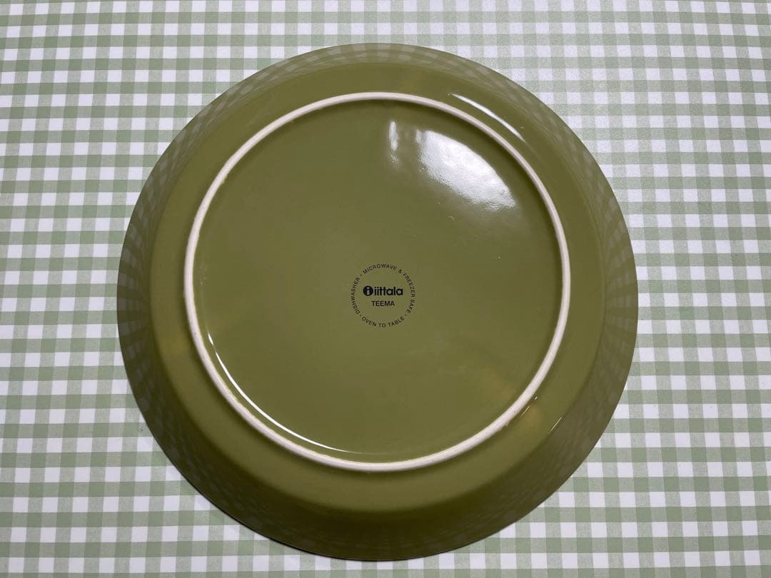【廃盤品】イッタラ　ティーマ　オリーブグリーン　4枚+1枚セット