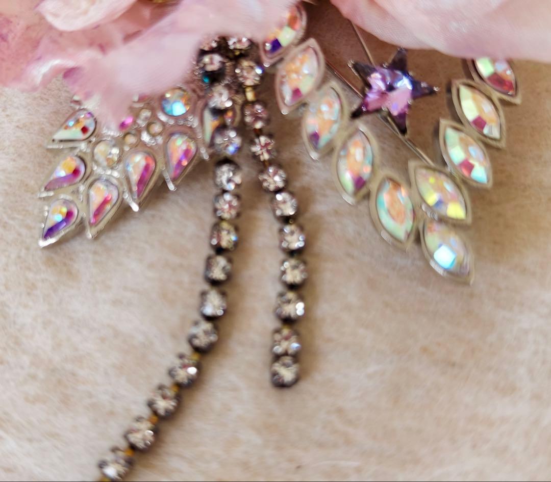 未使用 クリスチャン ラクロワ アンティーク フラワー スワロ ブローチ 希少