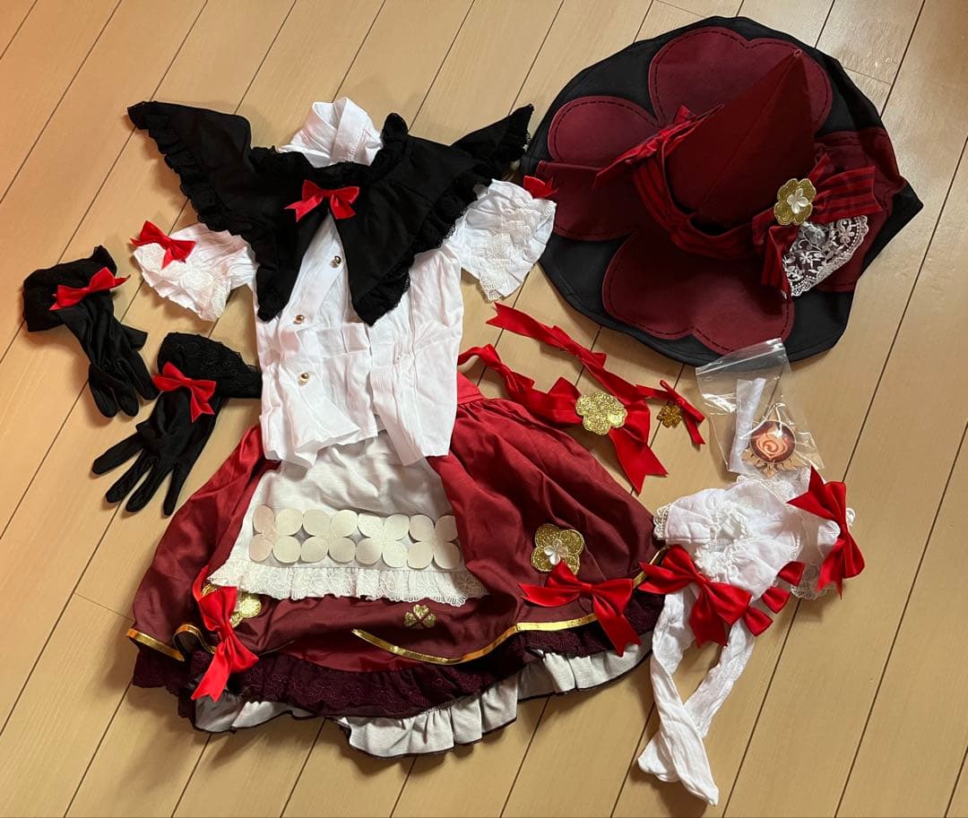 原神　コスプレ衣装　クレー　通常➕ぬいぐるみ➕ランドセル➕ウィッグ➕魔女➕おまけ