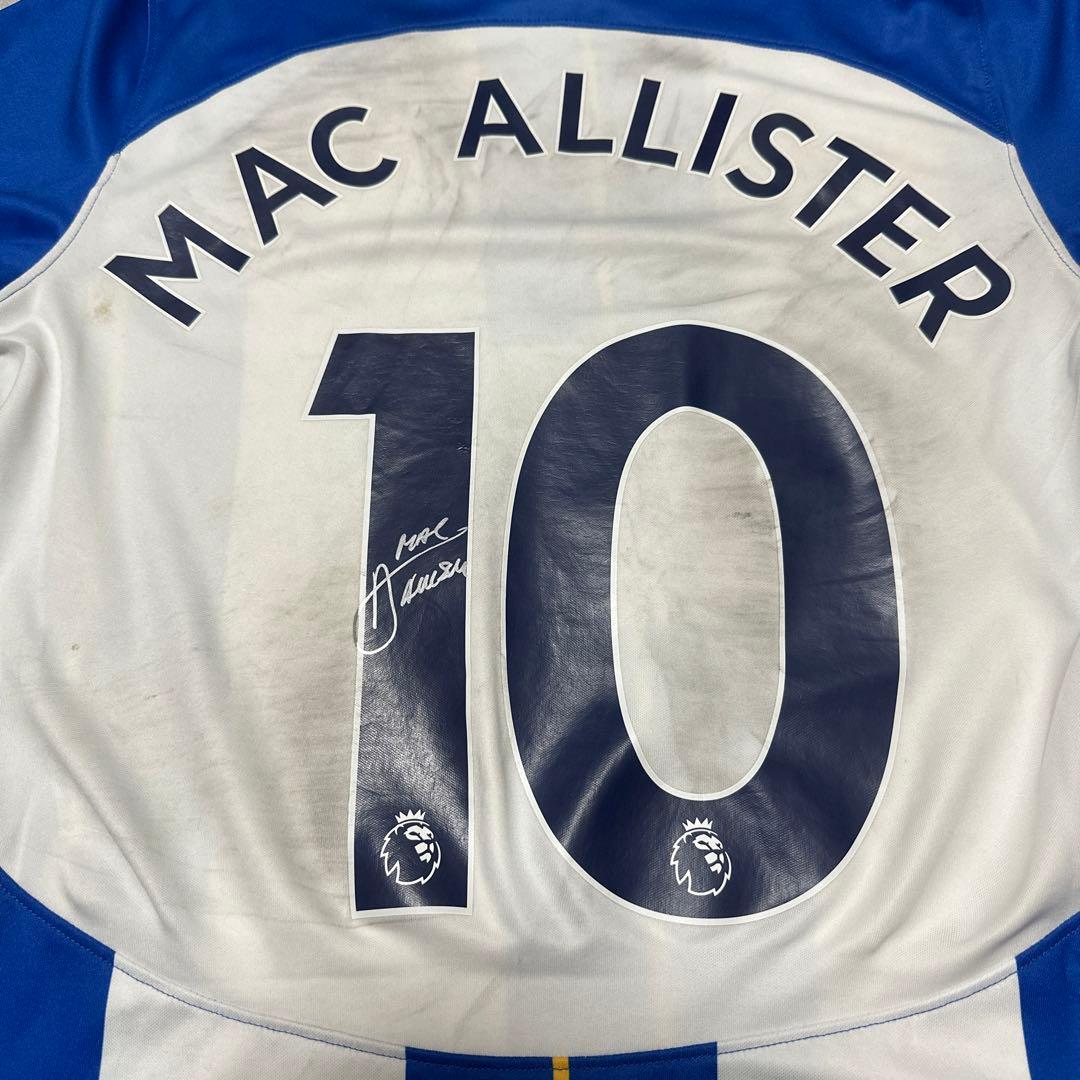 【激レア】【公式】ブライトン マクアリスター 実使用 直筆サイン入りユニフォーム