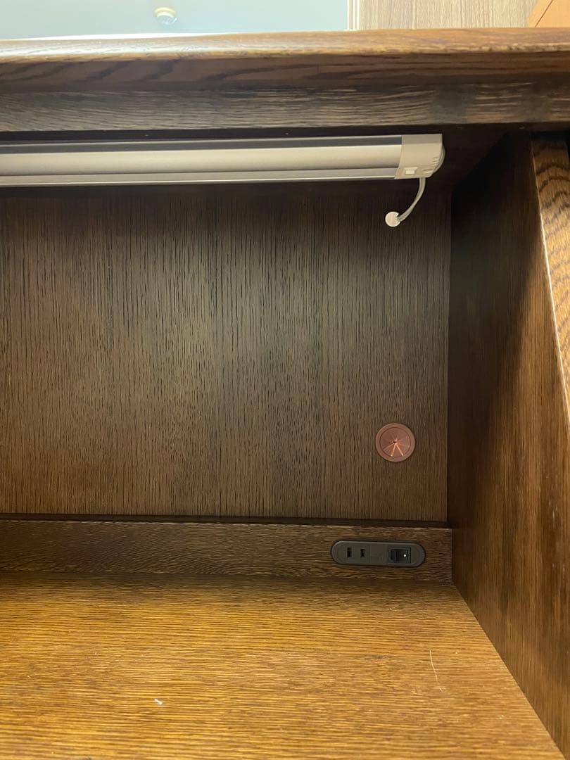 【葉山家具】No.CO-87 ライティングビューロー850（照明付）