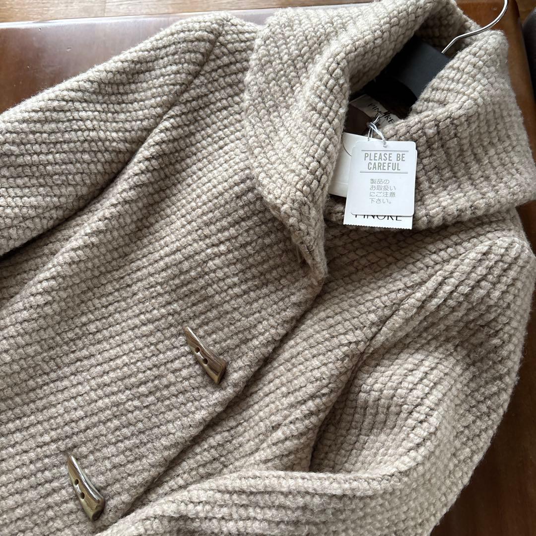 た*ん様 思い切り値引ピノーレ pinore大人可愛いダッフルロングコート未使用