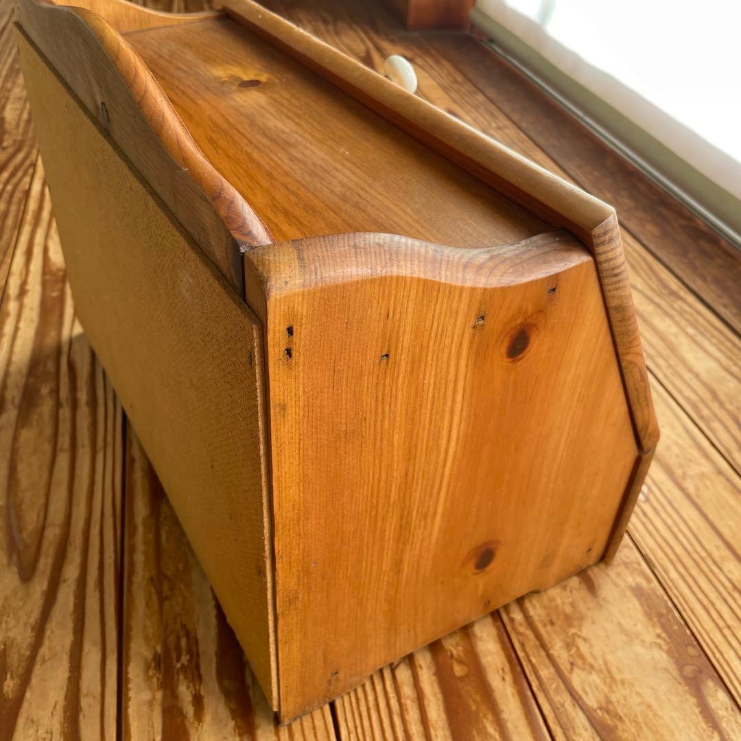 イマン imane レア 木製 ブレッドケース カントリー　アンティーク