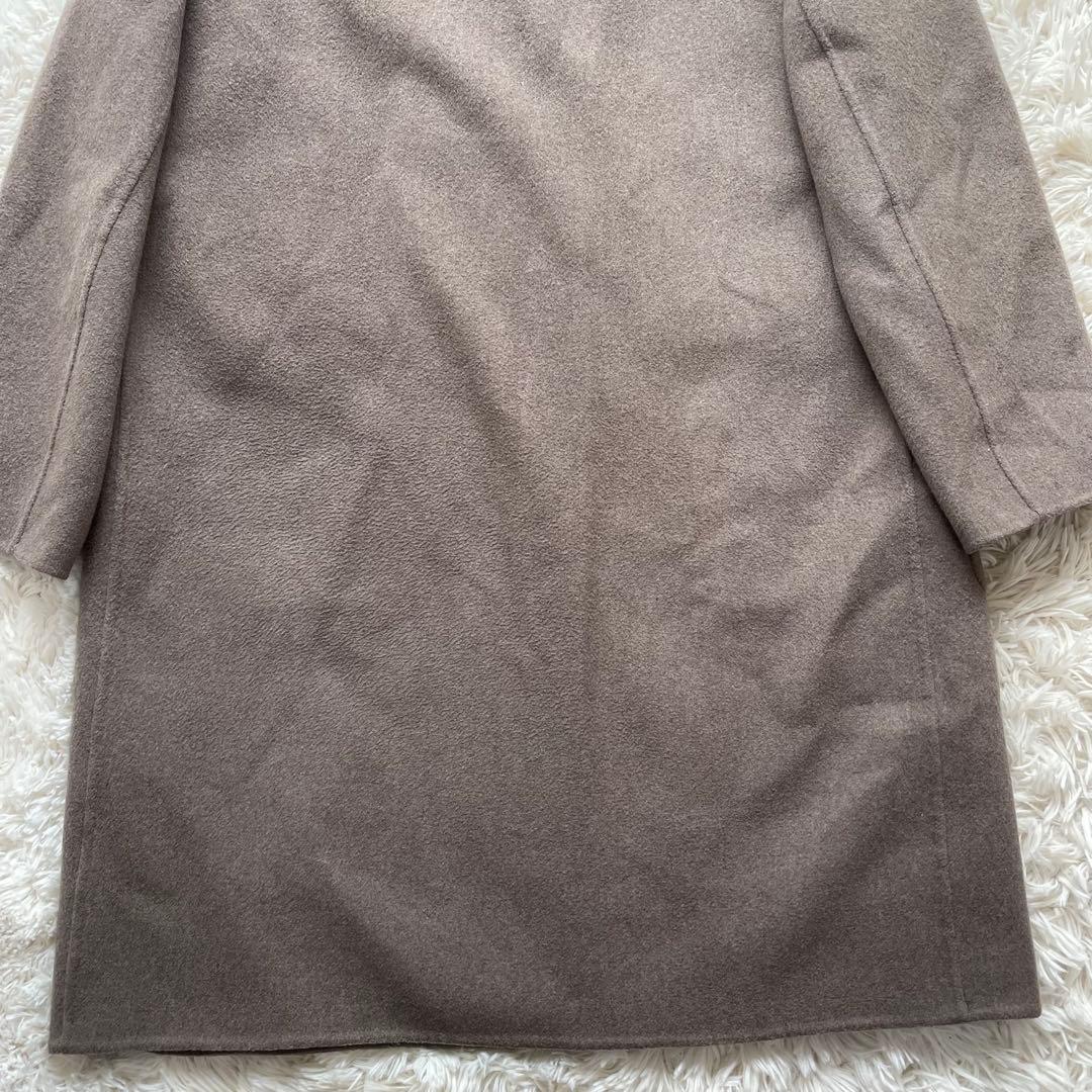 Theory カシミヤ 手縫い仕立て フーテッドコート ダブルフェイス メンズ