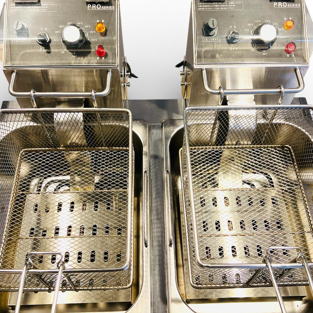 電気フライヤー 2槽式 卓上タイプ KIPROSTAR PRO-6.0FELW