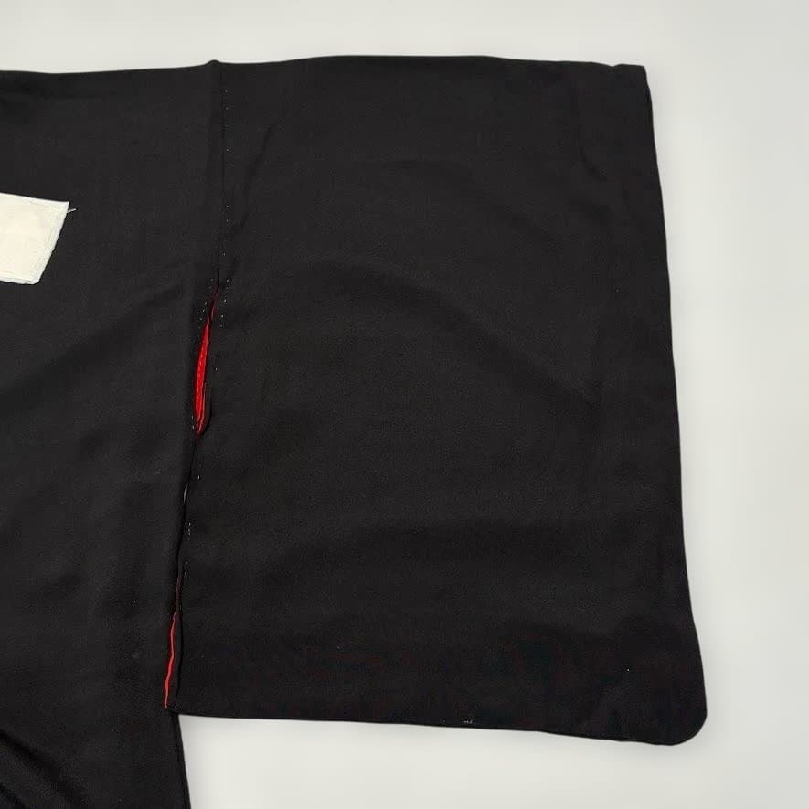 まりこさん専用　アンティーク　黒留袖　両褄　駒刺繍　大正ロマン　正絹　J101