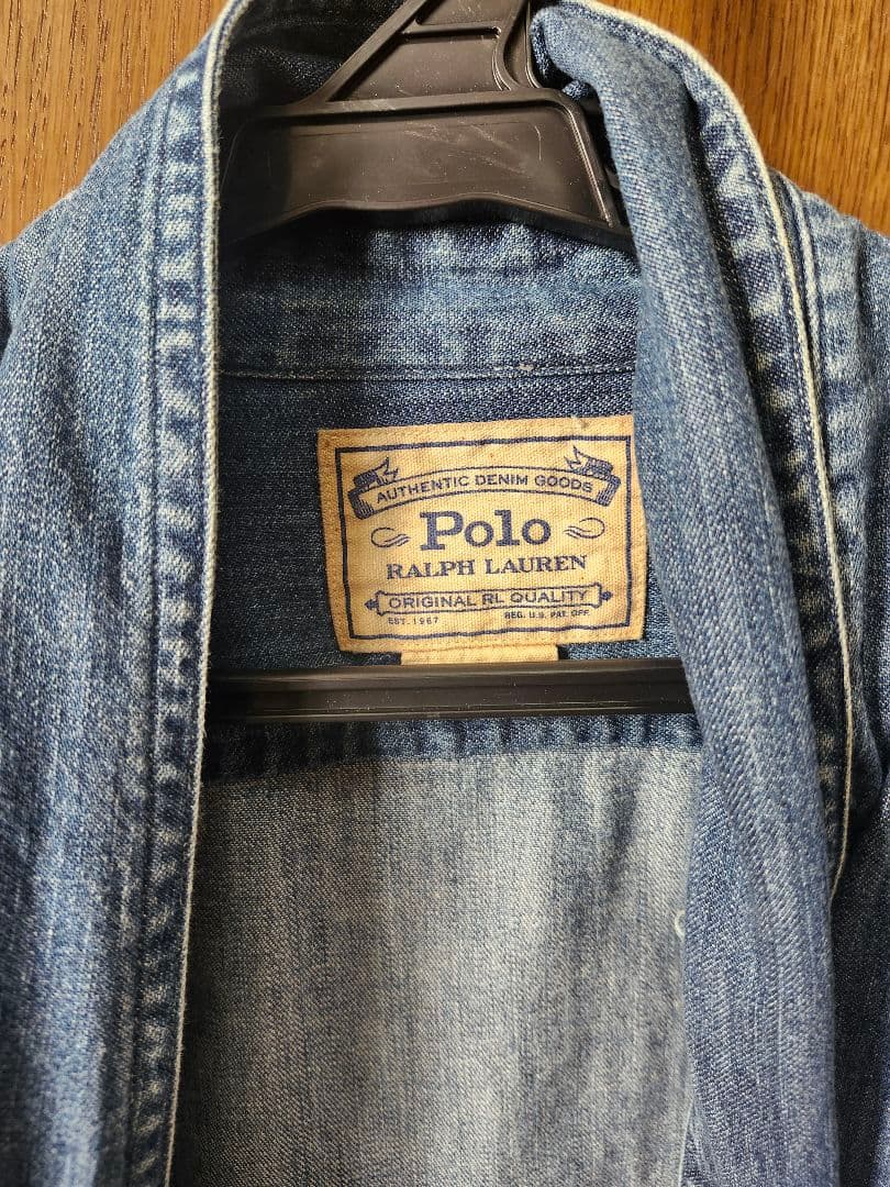 Polo Ralph Lauren デニムリボン長袖シャツ