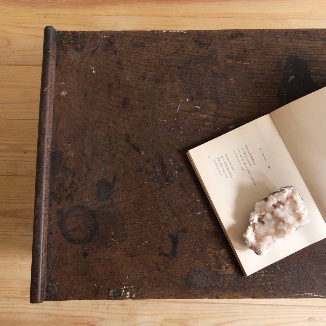 古道具 小引き出し付き 文机 ローデスク 木製