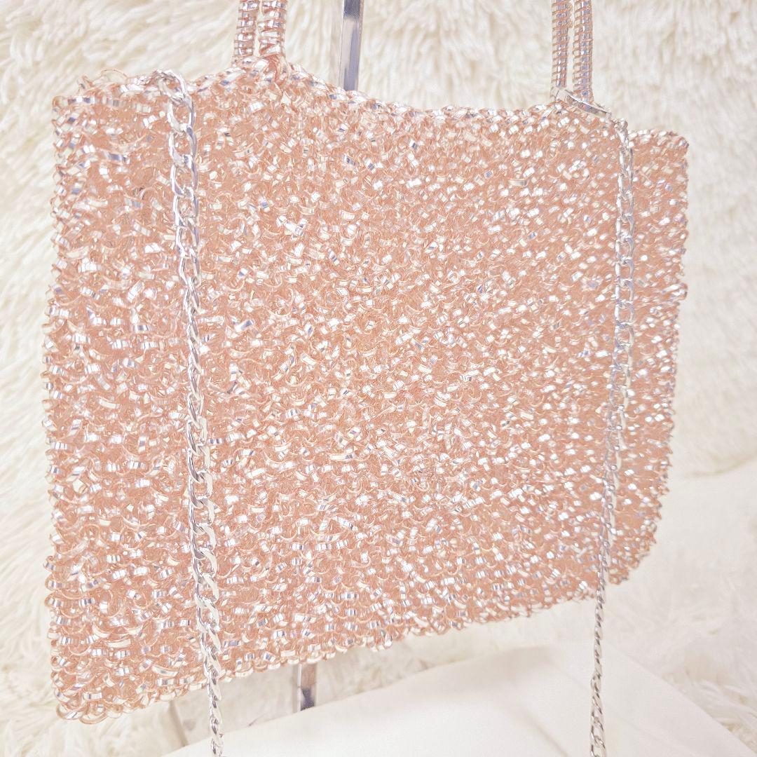 きつねちゃん様✨アンテプリマ ローズ シルバー ミディアム ショルダーバッグ