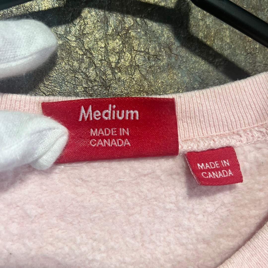【美品】supreme スウェット　ピンク　裏起毛