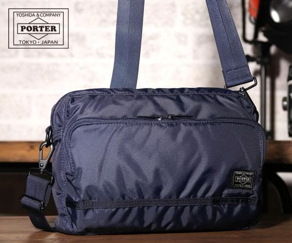 【美品】PORTER FLASH ショルダーバッグ ネイビー