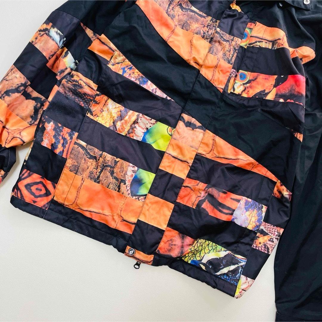 6734 ボルコム　ジャケット　スノボウェア　メンズ　ボーダー　アニマル柄