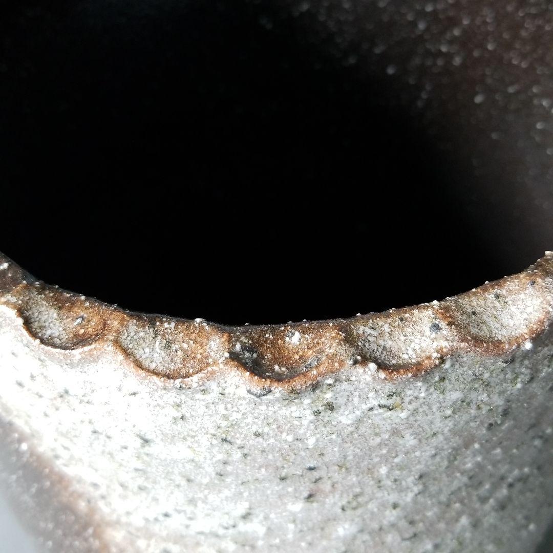 信楽焼傘立て  手付き窯変 高さ４２cm