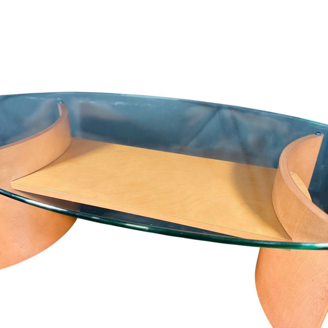 HR790 hukla モダンガラステーブル　フクラ　コーヒーテーブル