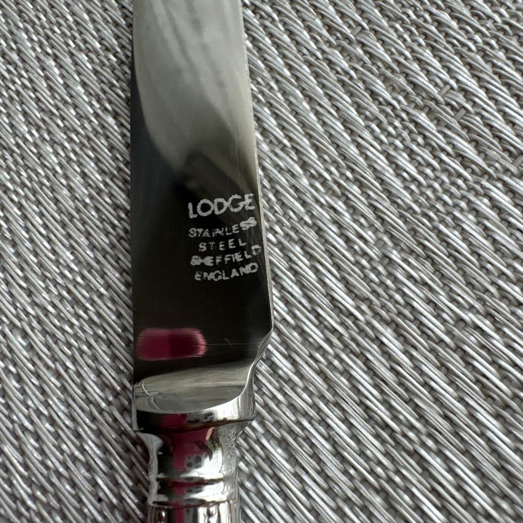 イギリス製　ヴィンテージ 　ロッジ　 デザートナイフフォーク12本セット