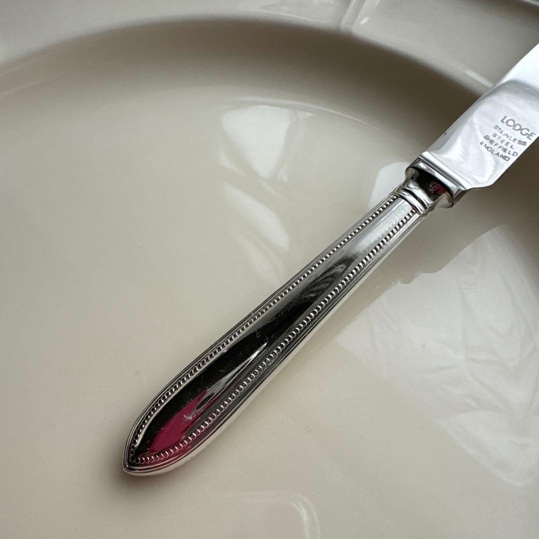 イギリス製　ヴィンテージ 　ロッジ　 デザートナイフフォーク12本セット