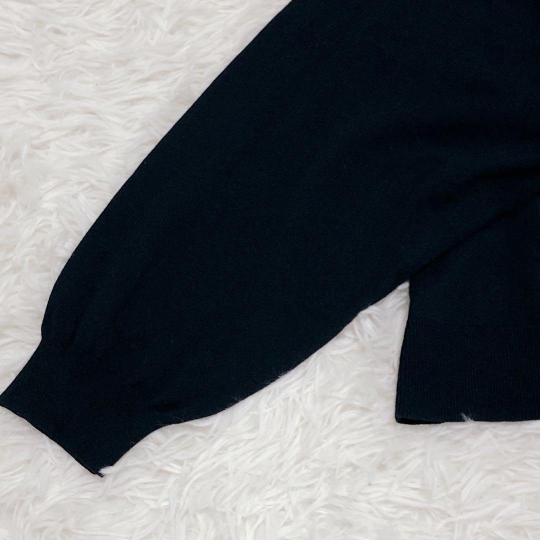 エンフォルド　WAVE DRAPE CARDIGAN ネイビー