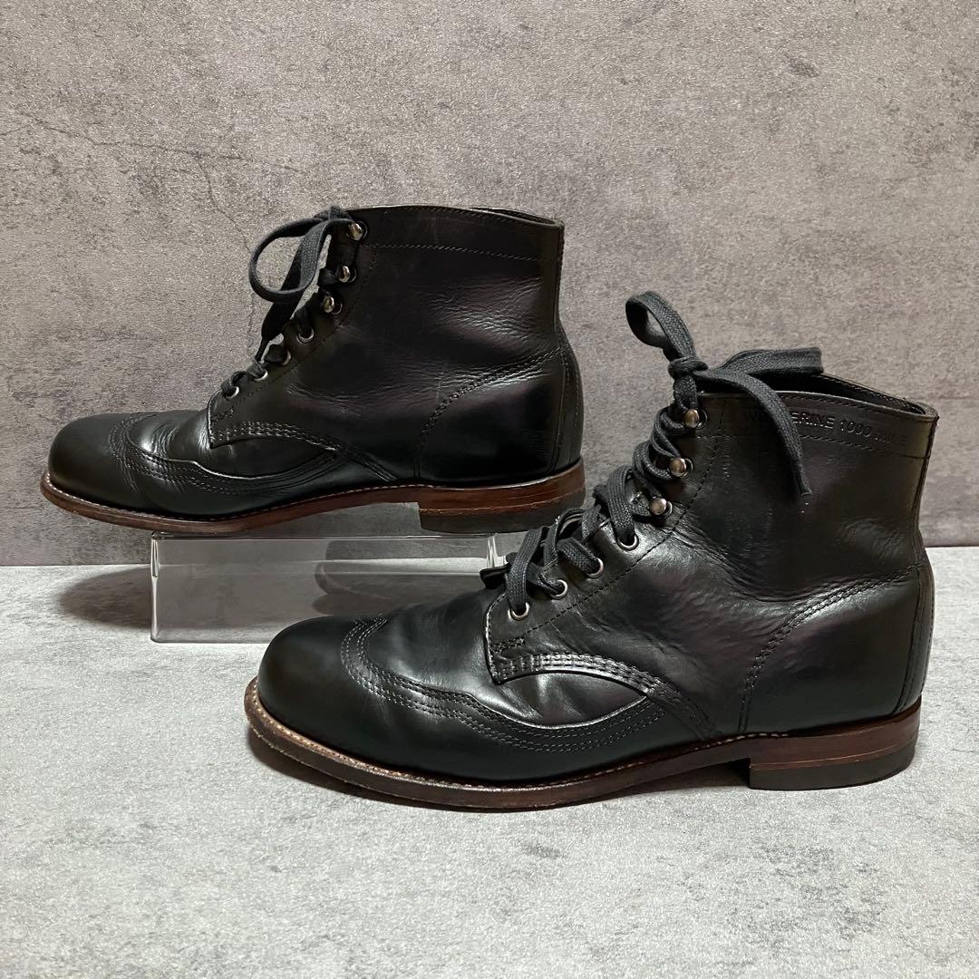 極美品　ウルヴァリン　1000マイルブーツ　ワークブーツ　ブラック　2211