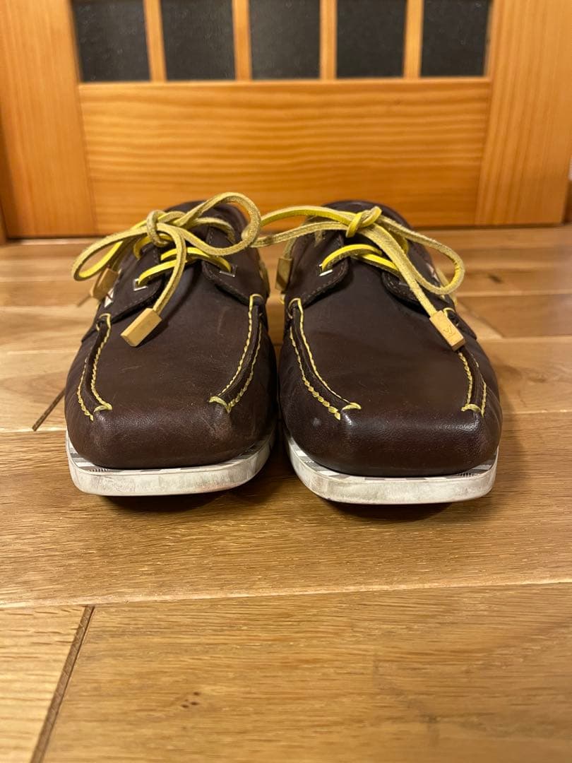 48.1014syルイヴィトン カップ レザー デッキシューズ 革靴