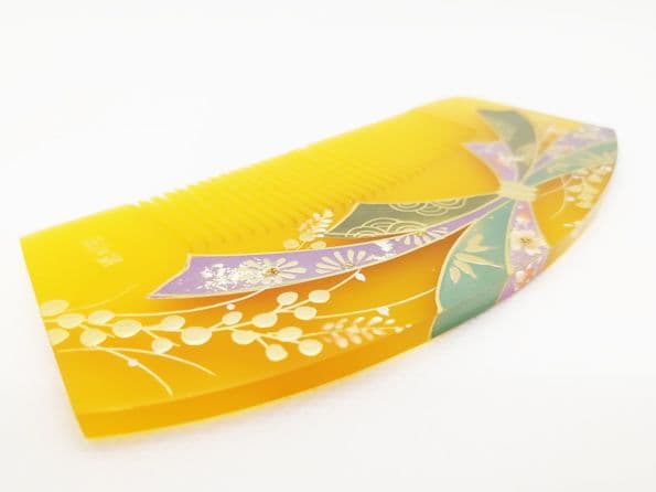 挿櫛 熨斗模様べっ甲風 鼈甲 べっ甲 くし 成人式 着物 日本髪 簪 かんざし