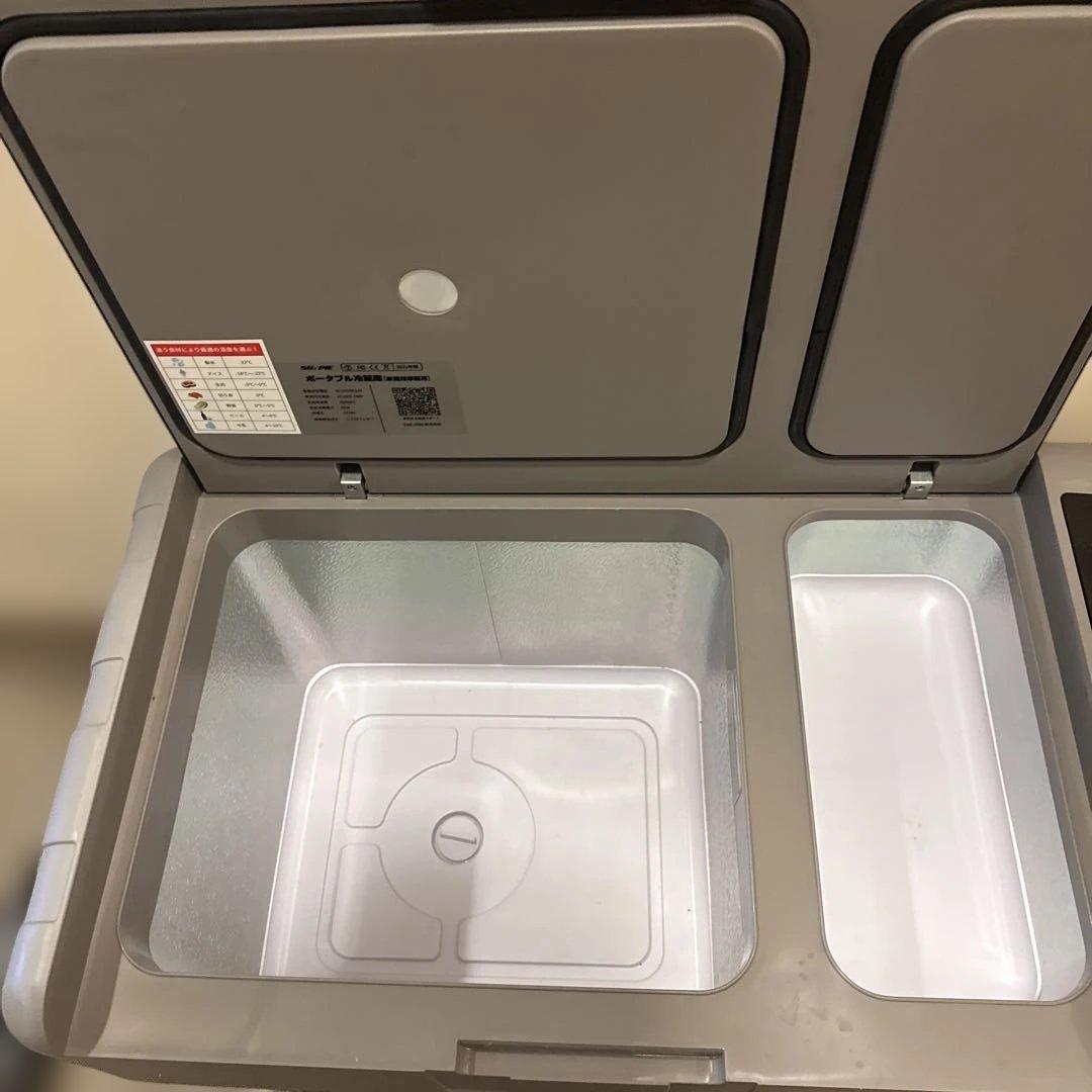 SUNPIE 30Lポータブル車載冷蔵庫 2室独立温度制御