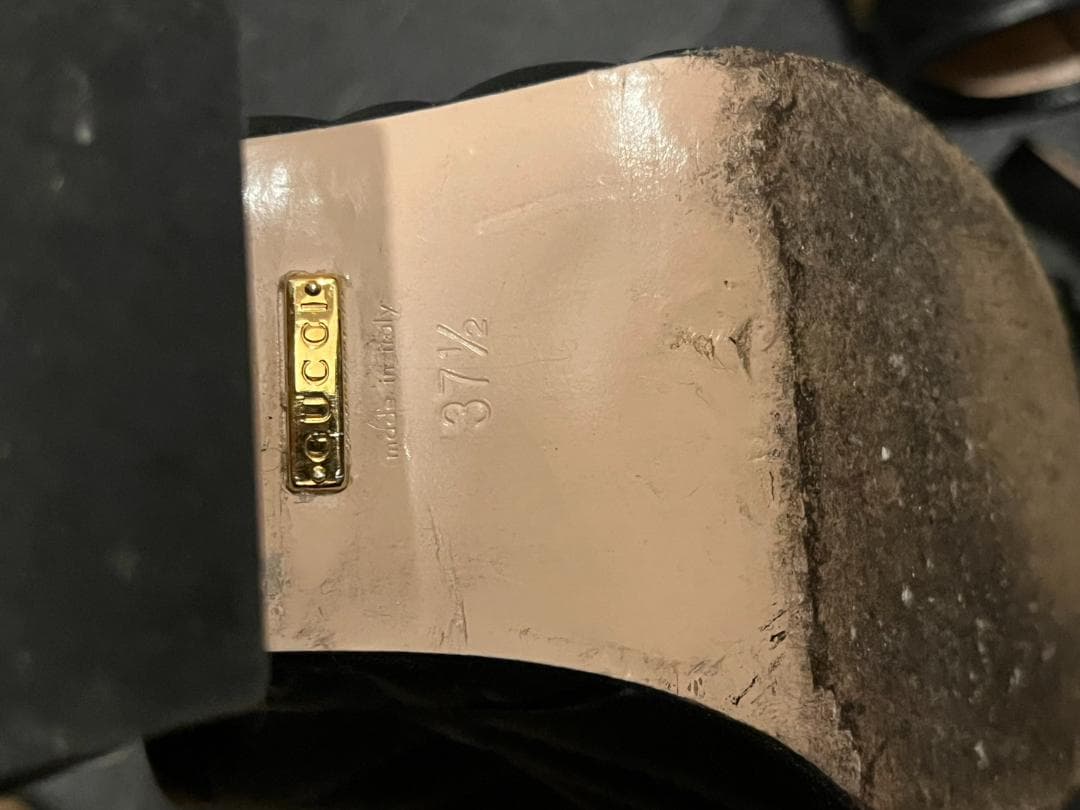 GUCCI 厚底サンダル　マーモント　38.5cm★中古★　グッチ