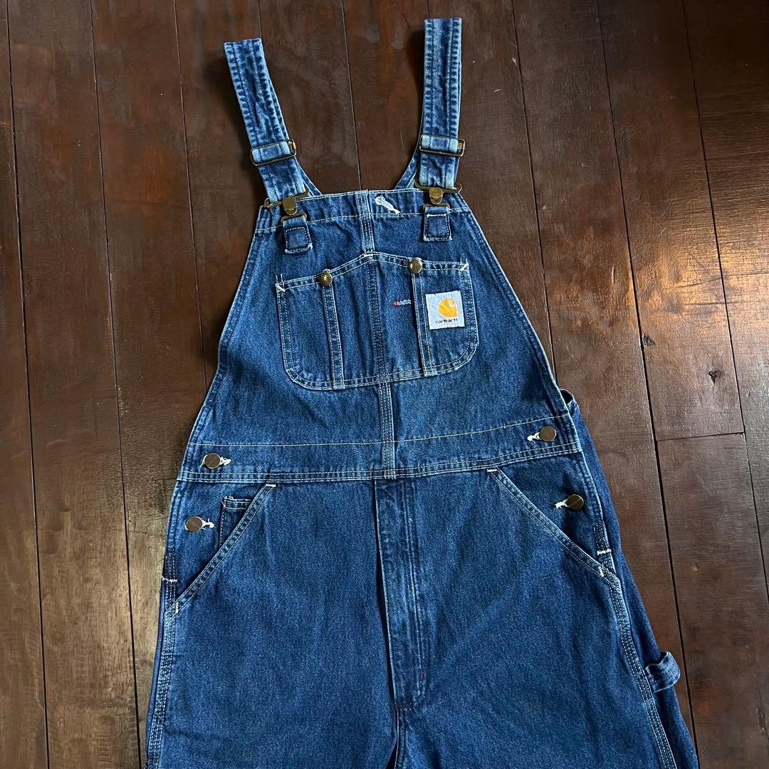 【Carhartt カーハート】 デニムオーバーオール XL ゆるだぼ y2k
