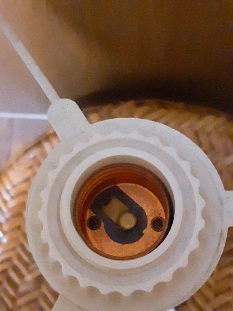 【アンティーク調】ライト　ランプ　ホワイト　高さ40cm　故障品