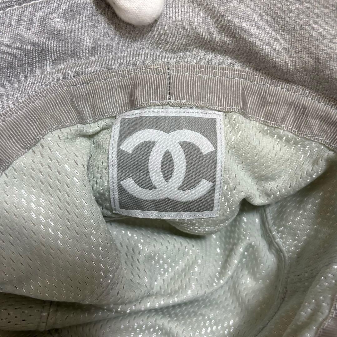 シャネル　スポーツライン　バケットハット　ココマーク　グレー　S size