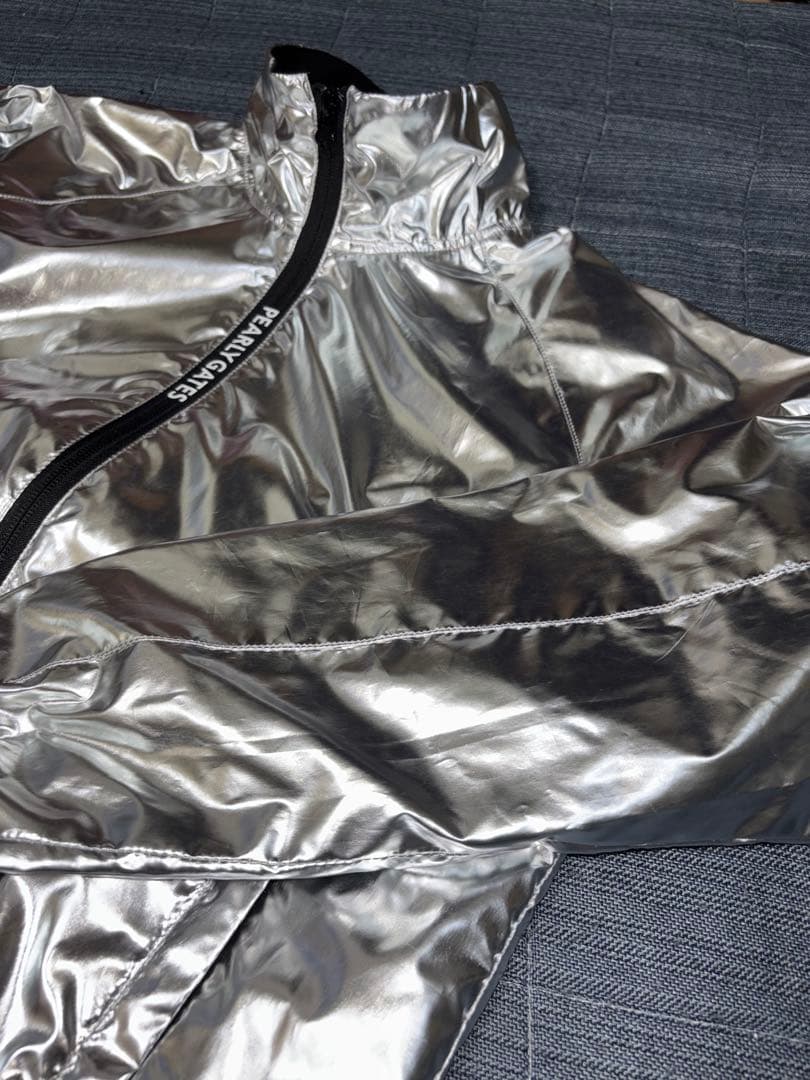 （超美品）パーリーゲイツ、プラチナシルバー、ジップジャケット、ブルゾン、サイズ0