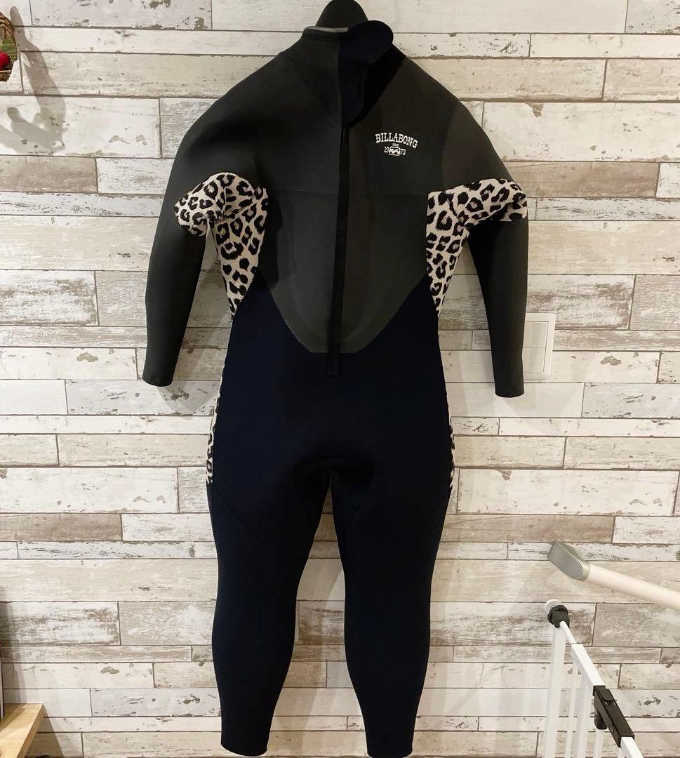 【BILLABONG レディース 150cm】セミドライ 5/3ミリ 裏起毛