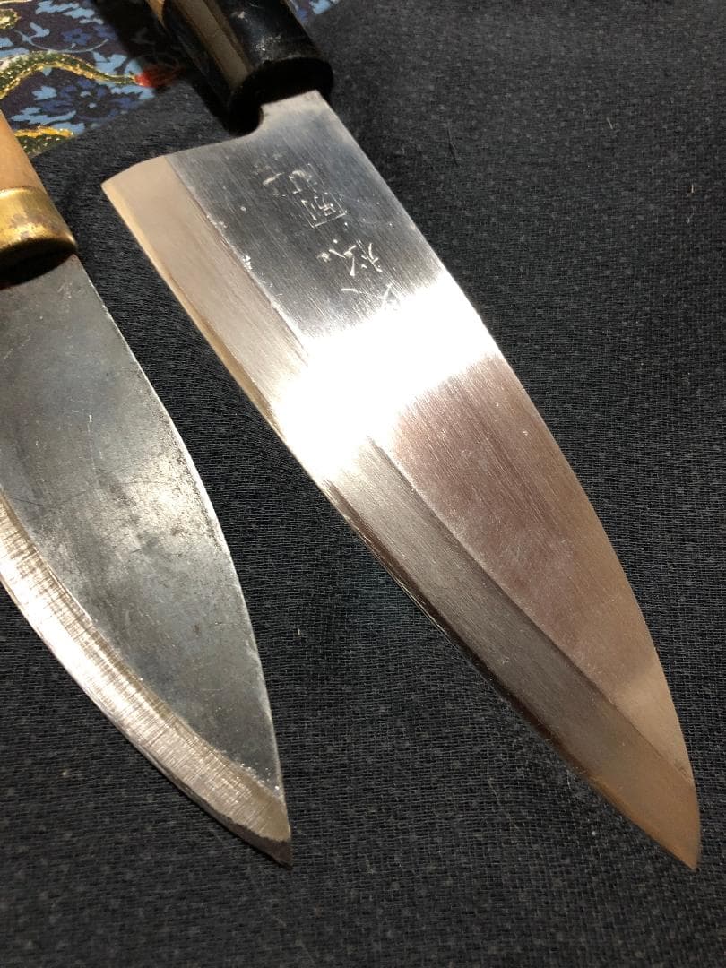 【zeroair777】青鋼　堺久松　出刃包丁　アジ切包丁