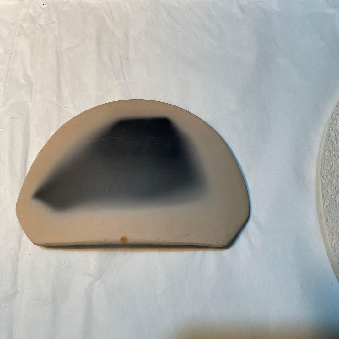 黒面取風炉　桂窯　崇白造