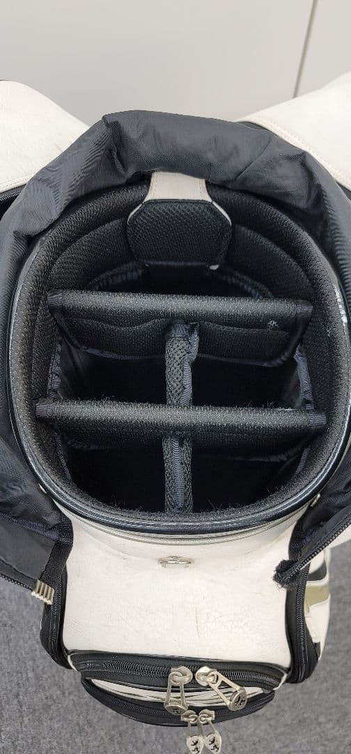 Admiral キャディバッグ 白/黒/シルバー