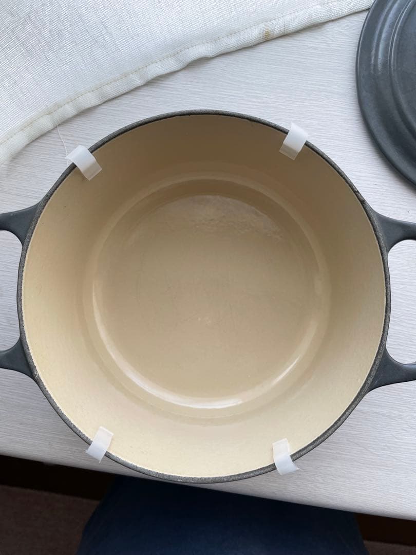 ルクルーゼ ミッキーマウス 18cm ココットロンド グレー