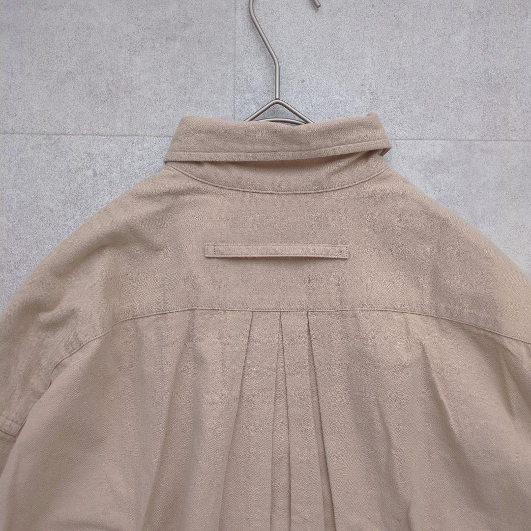 美品✨ TICCA ティッカ スクエアビッグシャツ プルオーバー 綿 ベージュ