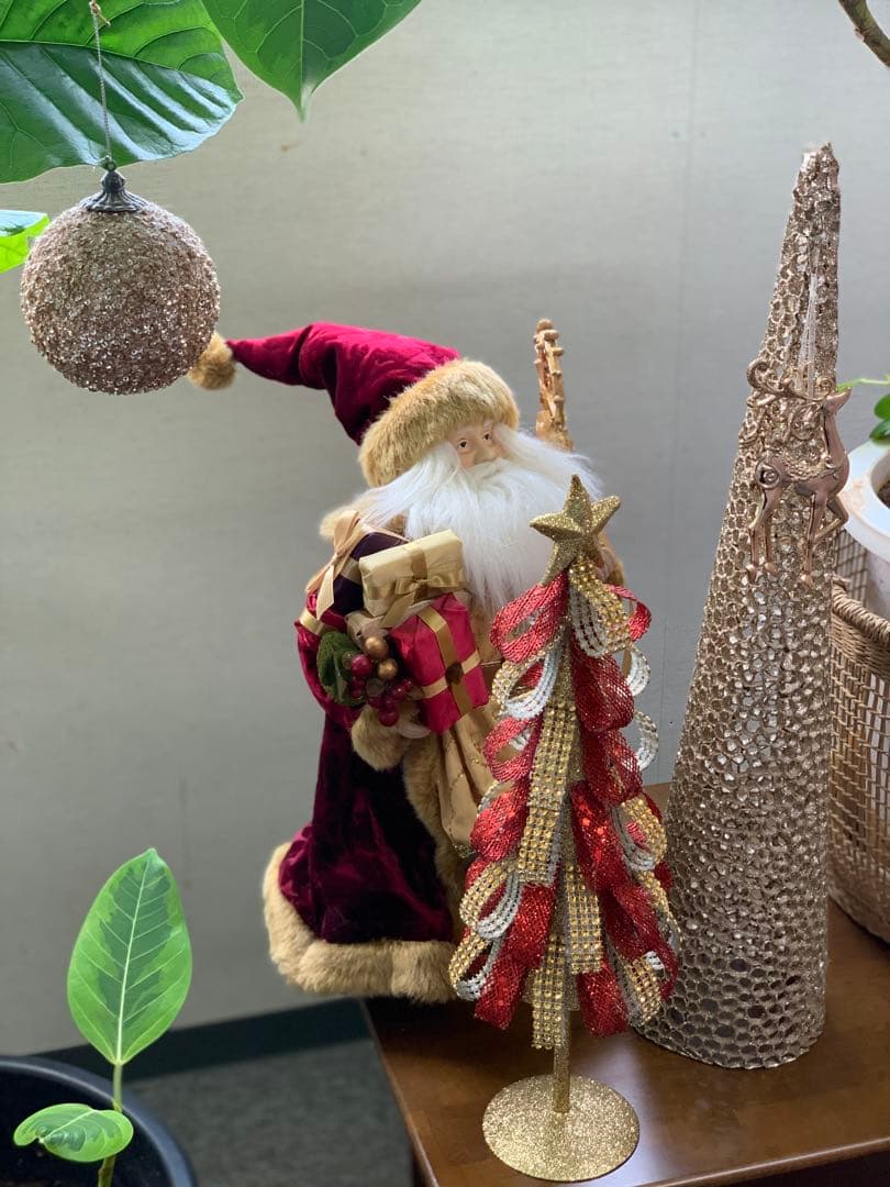 Xmas クリスマス サンタ ツリー トナカイ ミラーボール オーナメント レア
