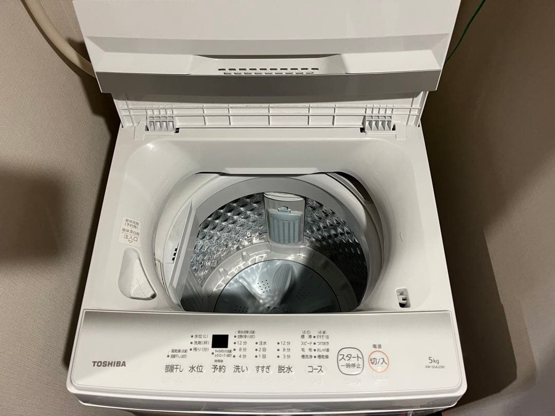 TOSHIBA 縦型洗濯機 Double Shower Wash 5kg