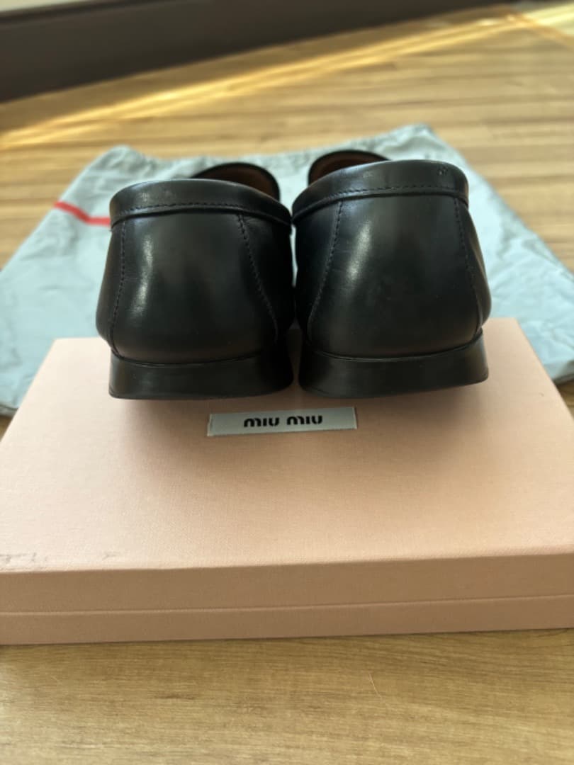 Prada ブラック ローファー 保存袋付き