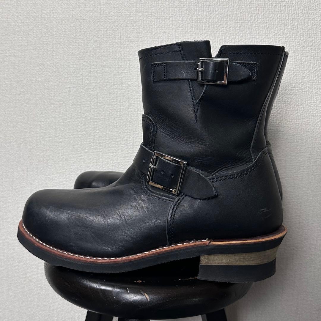 Hawkins ショートエンジニアブーツ ホーキンス ブラック 黒