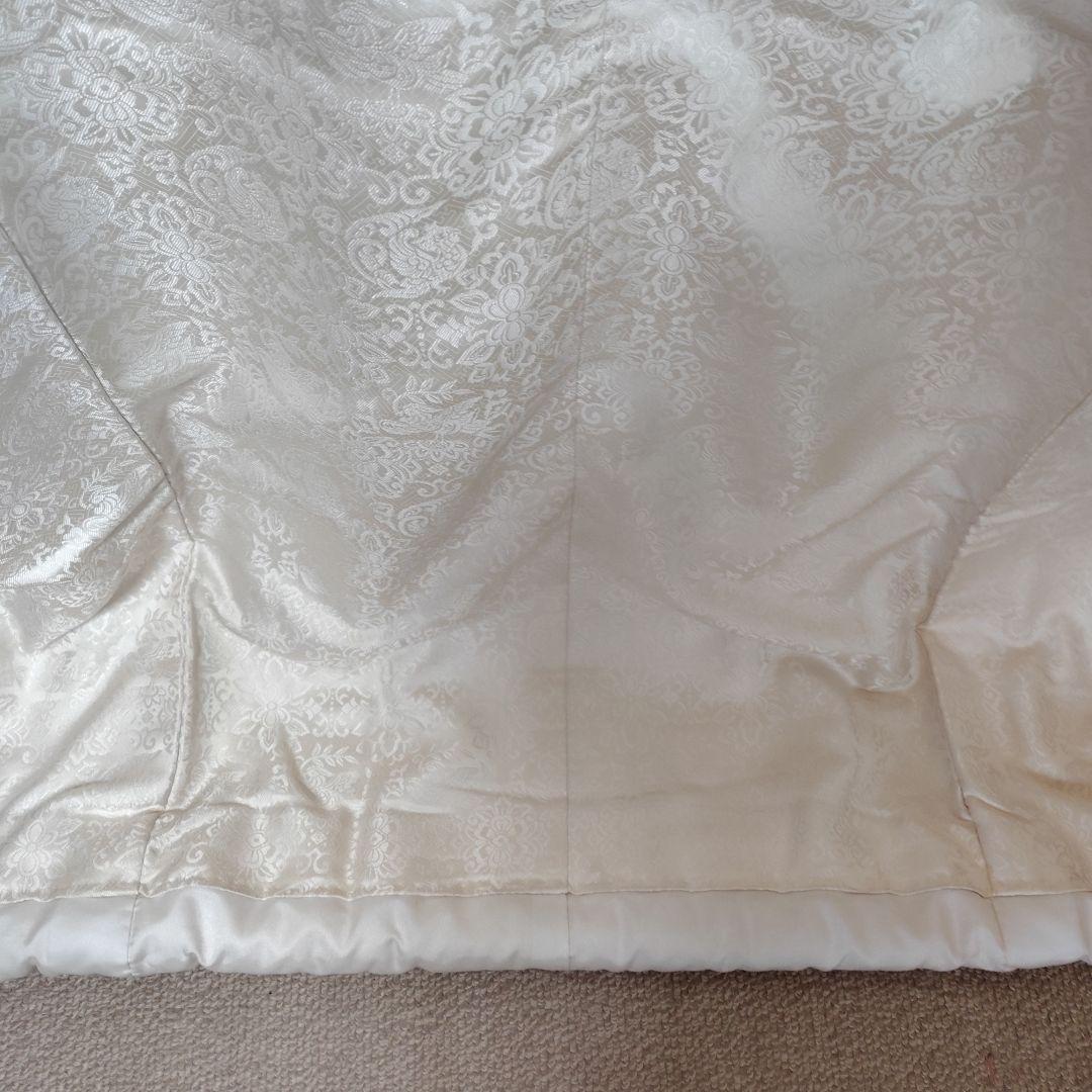 三つ紋白無垢 華紋柄打ち掛けL