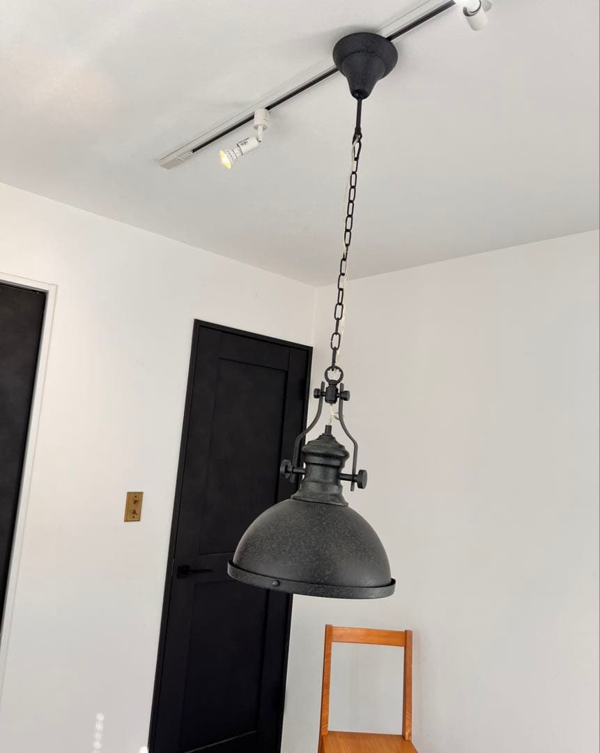 2個セット　インダストリアル　ペンダントライト　ブラック