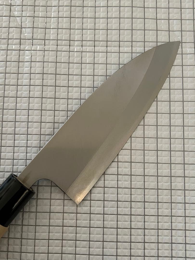 出刃 包丁 150mm 出刃包丁 モリブデンバナジュウム鋼 朴丸柄 ②