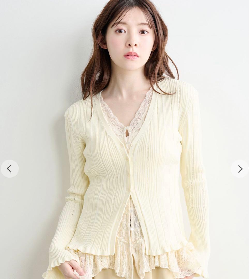 COCODEAL レースドッキングニット