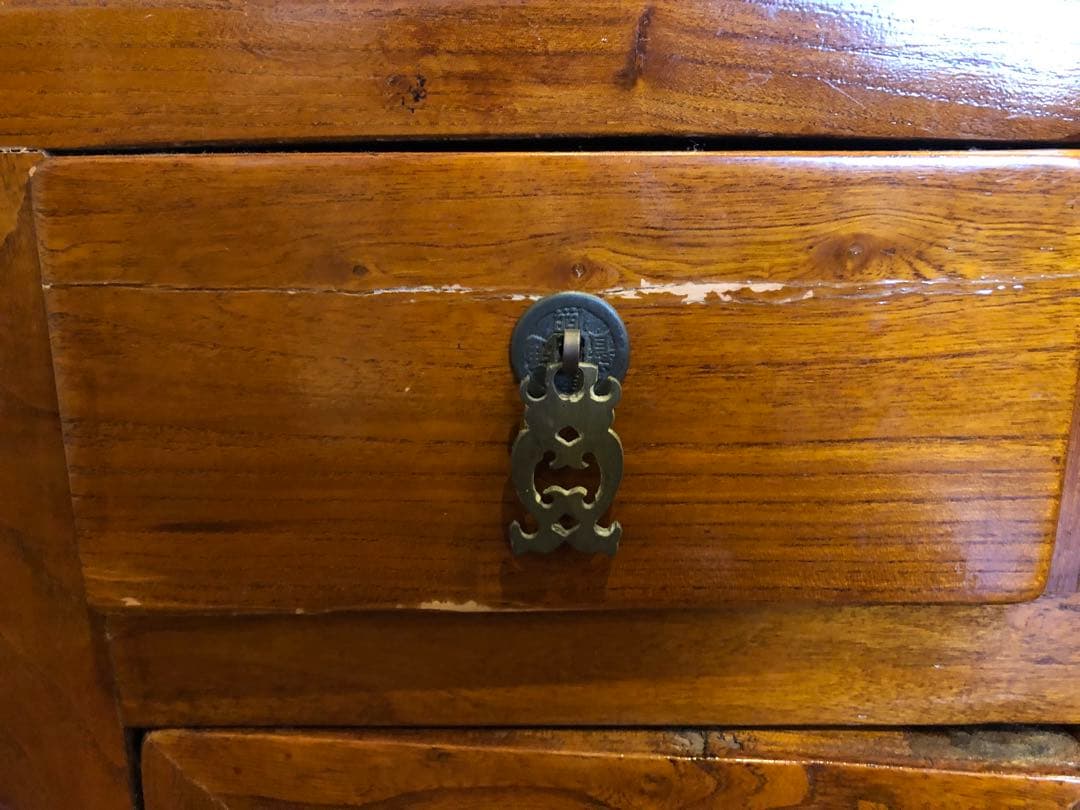 木製アンティーク　収納棚　テレビ台