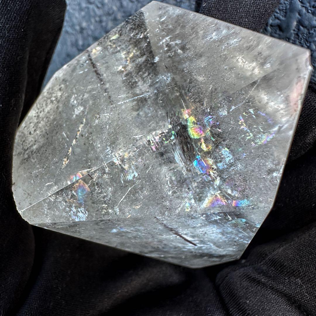 【金運】レインボー☆ヒマラヤ水晶レッドルチルクオーツフリーフォームA1177