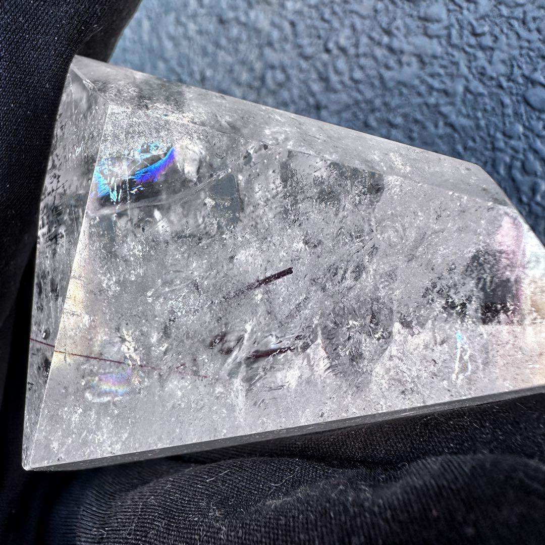 【金運】レインボー☆ヒマラヤ水晶レッドルチルクオーツフリーフォームA1177