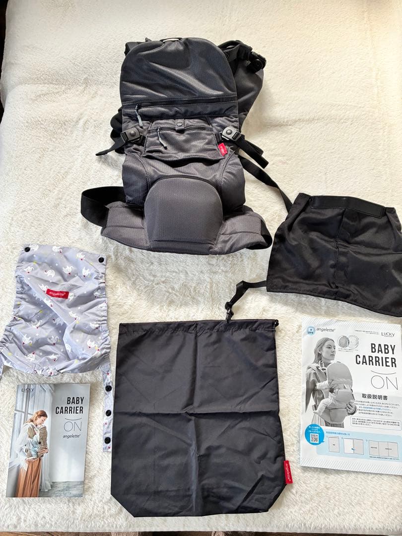 angelette アンジェレッテ 抱っこ紐 ベビーキャリア コンパクト未使用級