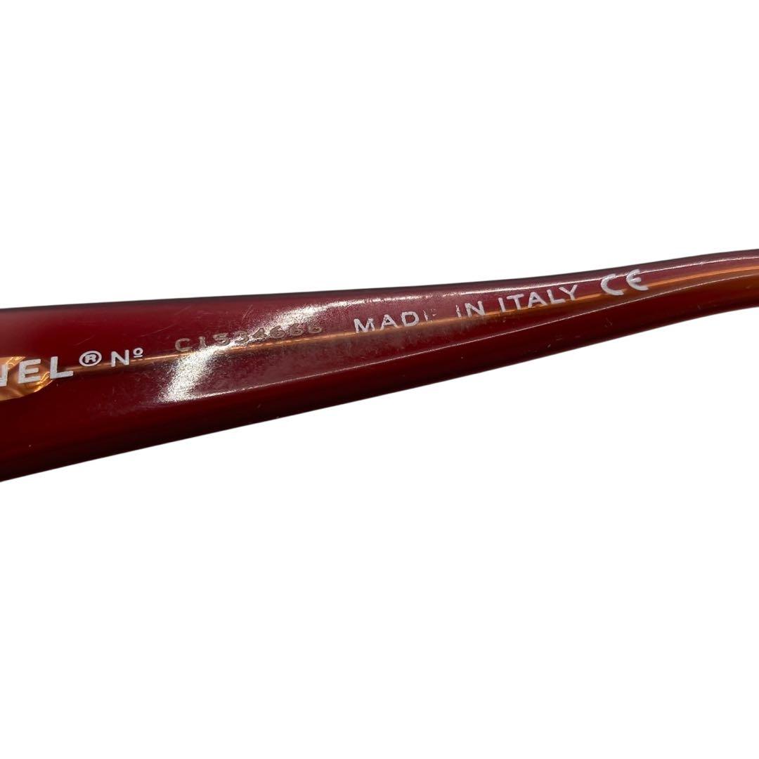 CHANEL シャネル サングラス アイウェア ココマーク　グラデーション　赤